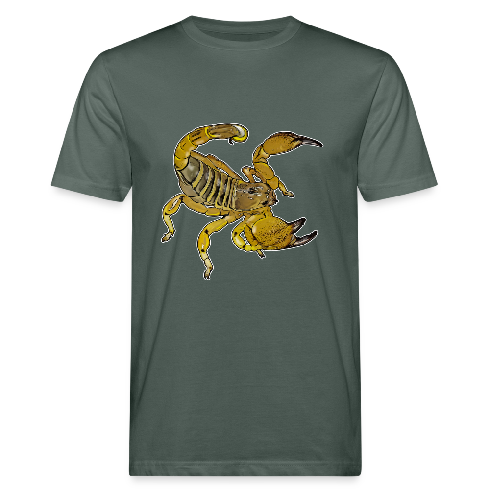 Männer Bio-T-Shirt Scorpio maurus palmatus - Graugrün