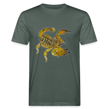 Männer Bio-T-Shirt Scorpio maurus palmatus - Graugrün