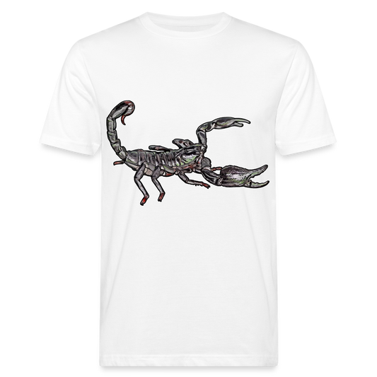 Männer Bio-T-Shirt Heterometrus silenus - weiß
