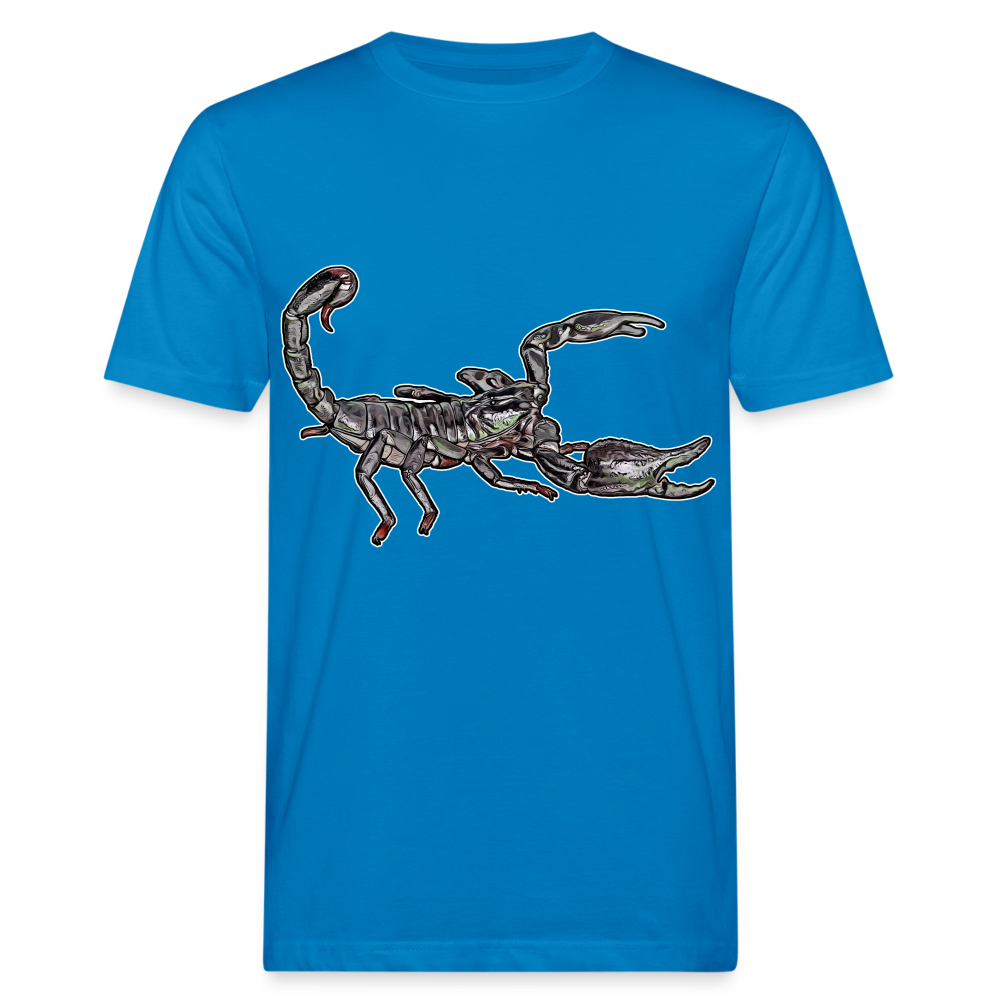 Männer Bio-T-Shirt Heterometrus silenus - Pfauenblau
