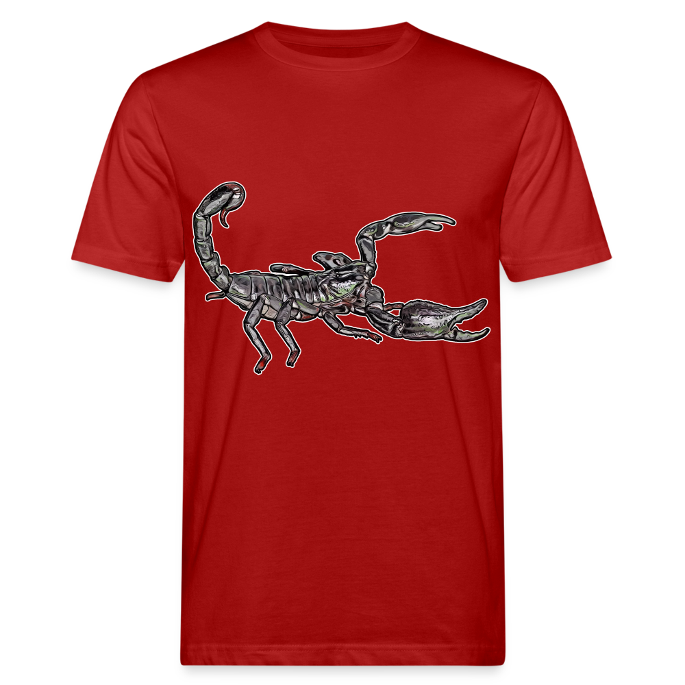 Männer Bio-T-Shirt Heterometrus silenus - Dunkelrot
