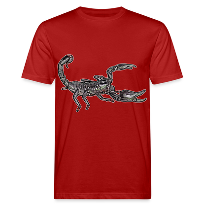 Männer Bio-T-Shirt Heterometrus silenus - Dunkelrot