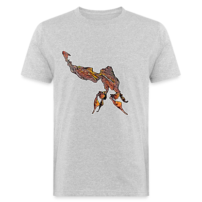 Männer Bio-T-Shirt Phyllocrania paradoxa male - Grau meliert