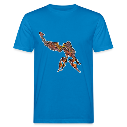Männer Bio-T-Shirt Phyllocrania paradoxa male - Pfauenblau