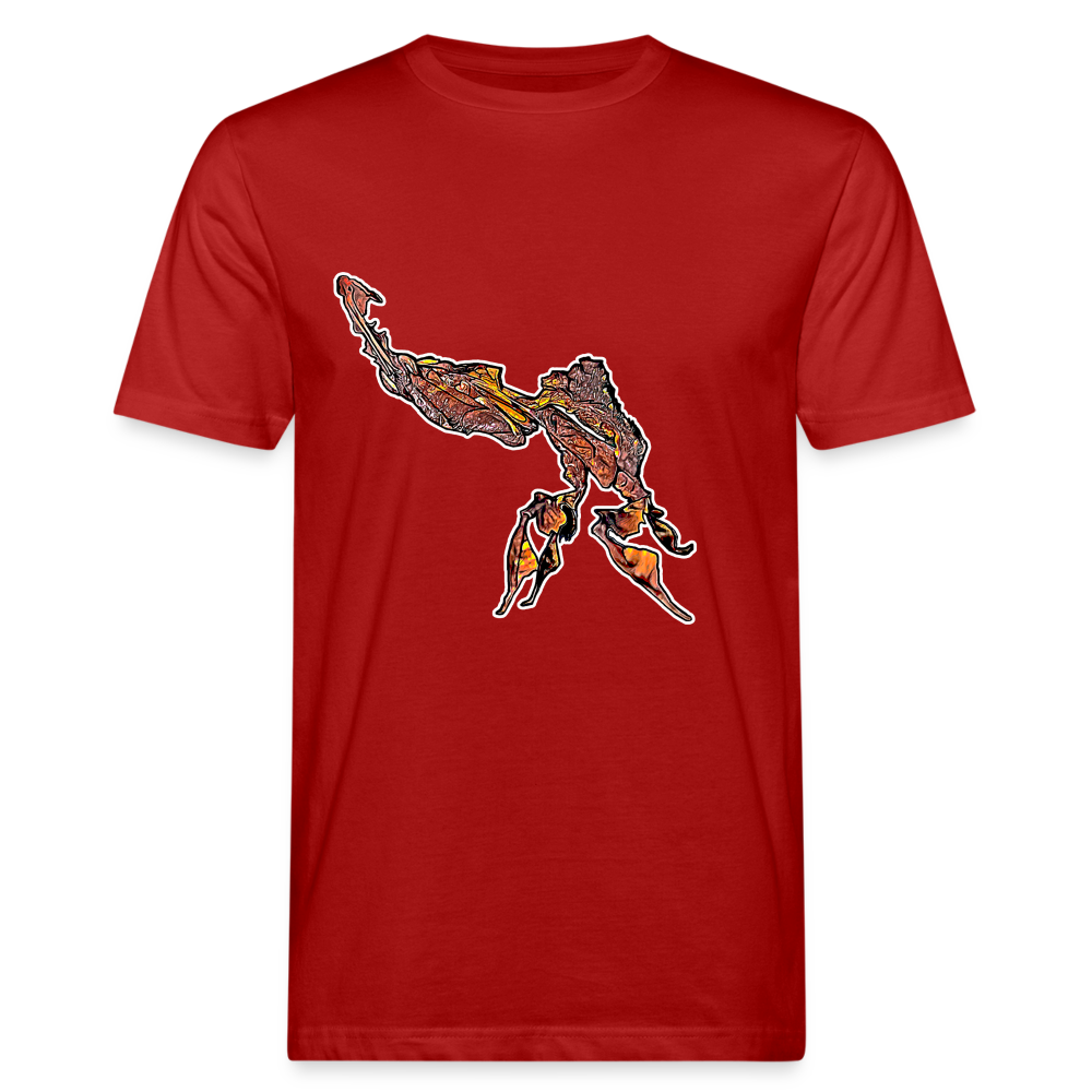 Männer Bio-T-Shirt Phyllocrania paradoxa male - Dunkelrot