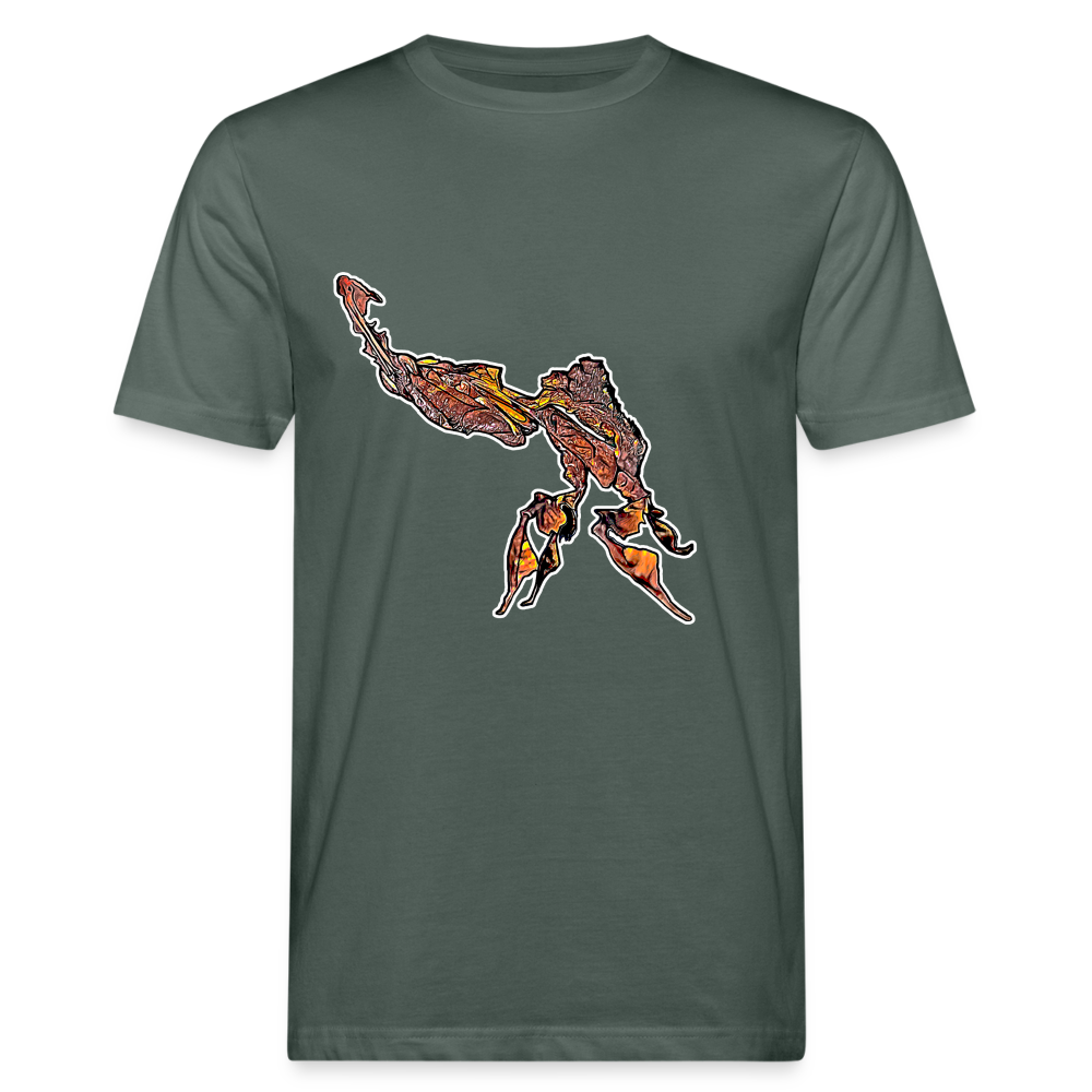Männer Bio-T-Shirt Phyllocrania paradoxa male - Graugrün