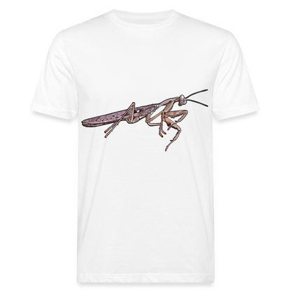 Männer Bio-T-Shirt Rhombodera kirbyi male - weiß