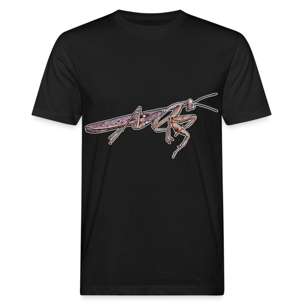 Männer Bio-T-Shirt Rhombodera kirbyi male - Schwarz