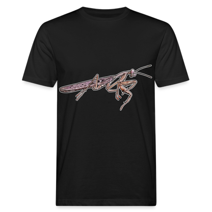 Männer Bio-T-Shirt Rhombodera kirbyi male - Schwarz