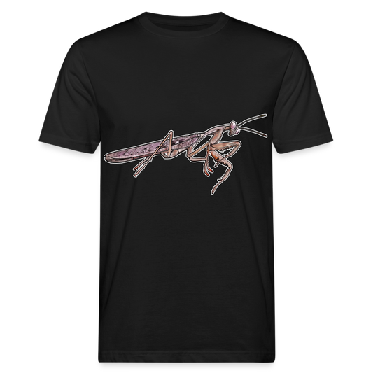 Männer Bio-T-Shirt Rhombodera kirbyi male - Schwarz