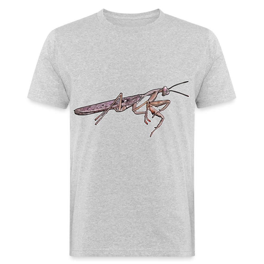 Männer Bio-T-Shirt Rhombodera kirbyi male - Grau meliert