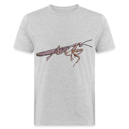 Männer Bio-T-Shirt Rhombodera kirbyi male - Grau meliert