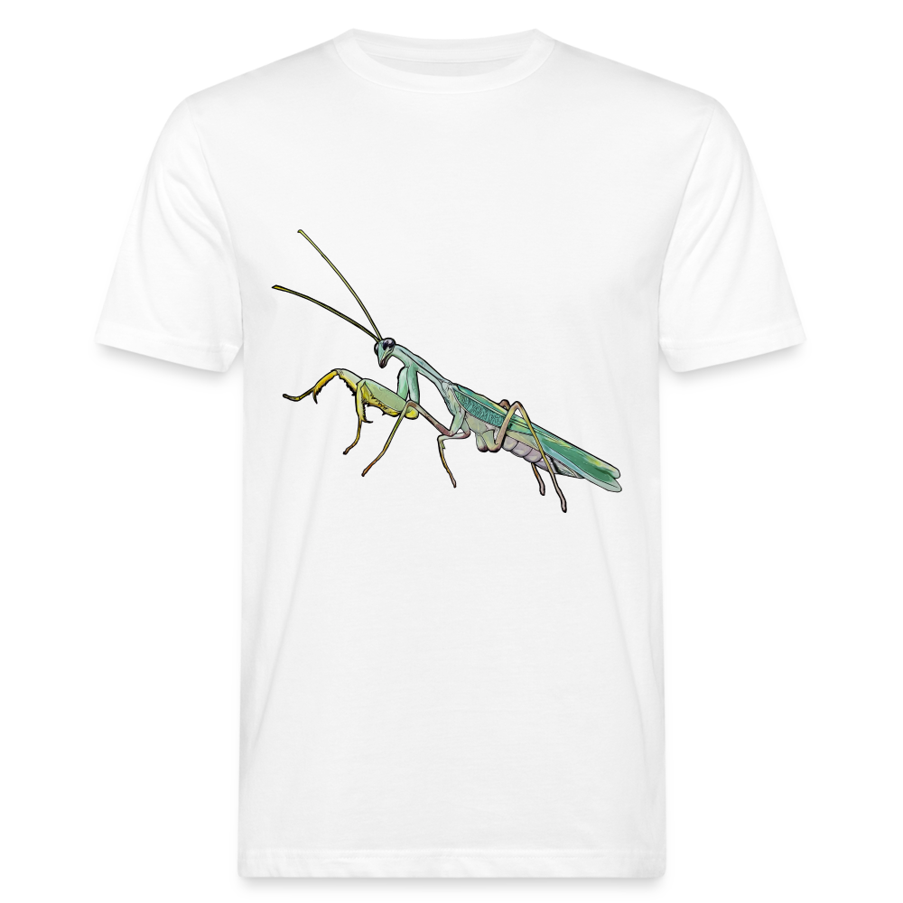 Männer Bio-T-Shirt Sphodromantis lineola male - weiß