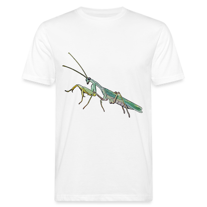 Männer Bio-T-Shirt Sphodromantis lineola male - weiß