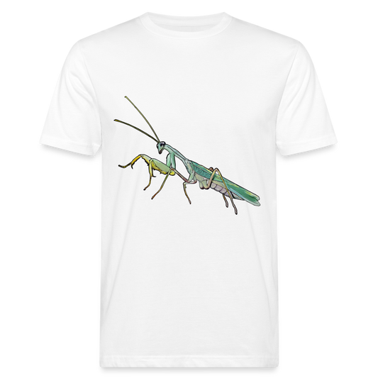 Männer Bio-T-Shirt Sphodromantis lineola male - weiß