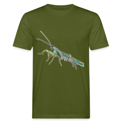 Männer Bio-T-Shirt Sphodromantis lineola male - Moosgrün
