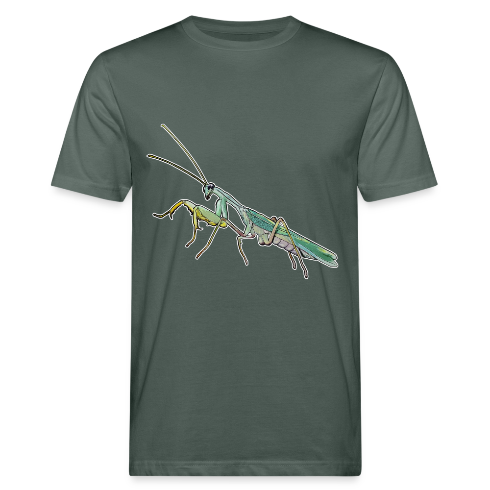Männer Bio-T-Shirt Sphodromantis lineola male - Graugrün