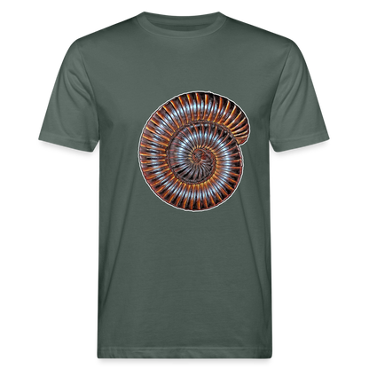 Männer Bio-T-Shirt Archispirostreptus gigas - Graugrün