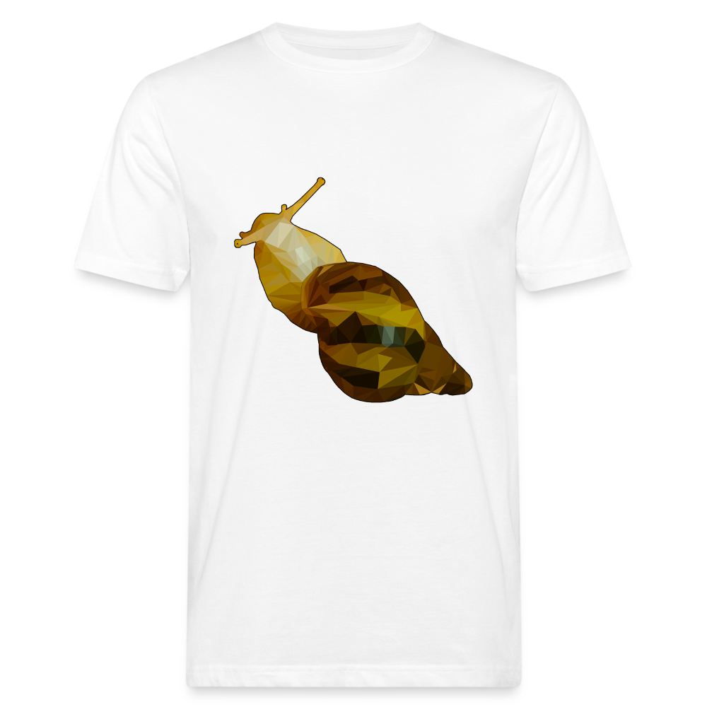 Männer Bio-T-Shirt Achatina reticulata Low Poly - weiß