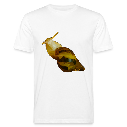 Männer Bio-T-Shirt Achatina reticulata Low Poly - weiß