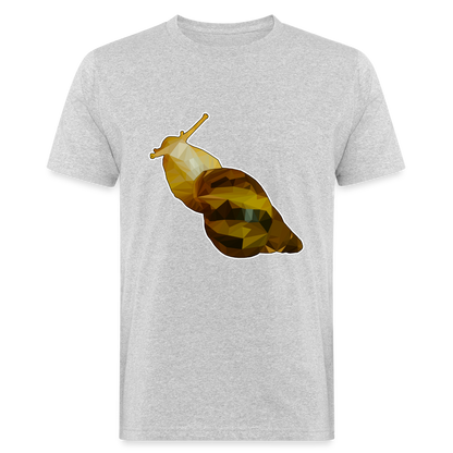 Männer Bio-T-Shirt Achatina reticulata Low Poly - Grau meliert