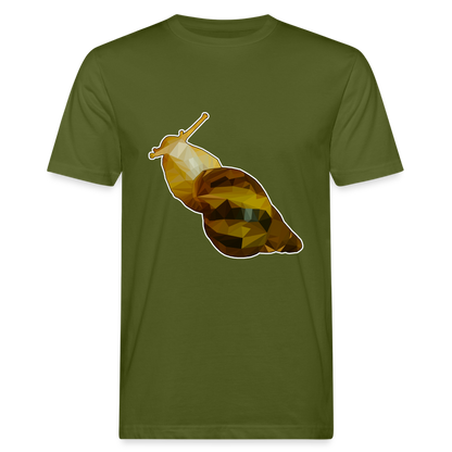 Männer Bio-T-Shirt Achatina reticulata Low Poly - Moosgrün