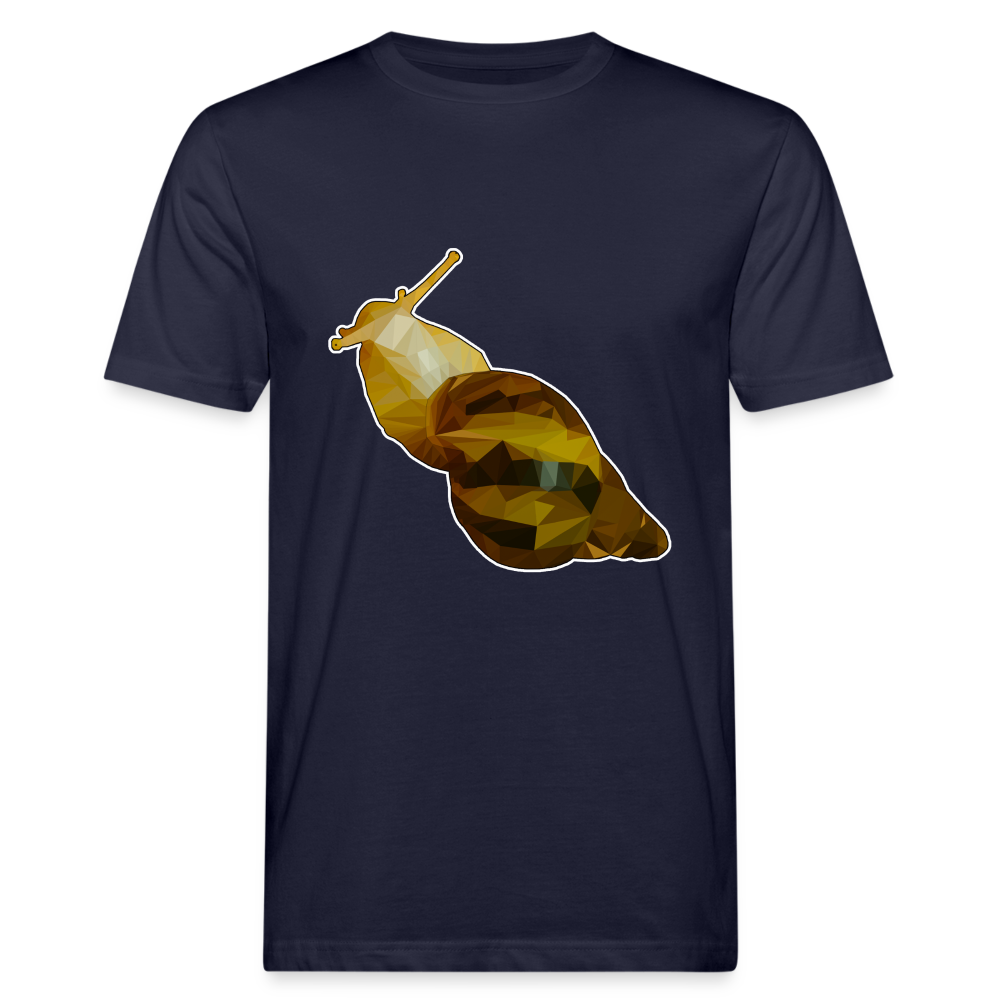 Männer Bio-T-Shirt Achatina reticulata Low Poly - Navy