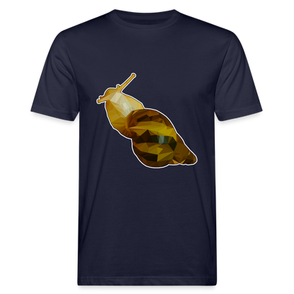 Männer Bio-T-Shirt Achatina reticulata Low Poly - Navy