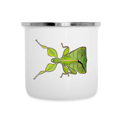 Emaille-Tasse Phyllium philippinicum female - weiß