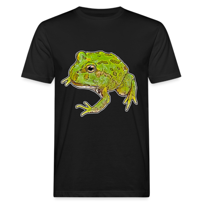 Männer Bio-T-Shirt Ceratophrys cranwelli Peppermint Blue - Schwarz