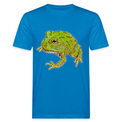 Männer Bio-T-Shirt Ceratophrys cranwelli Peppermint Blue - Pfauenblau