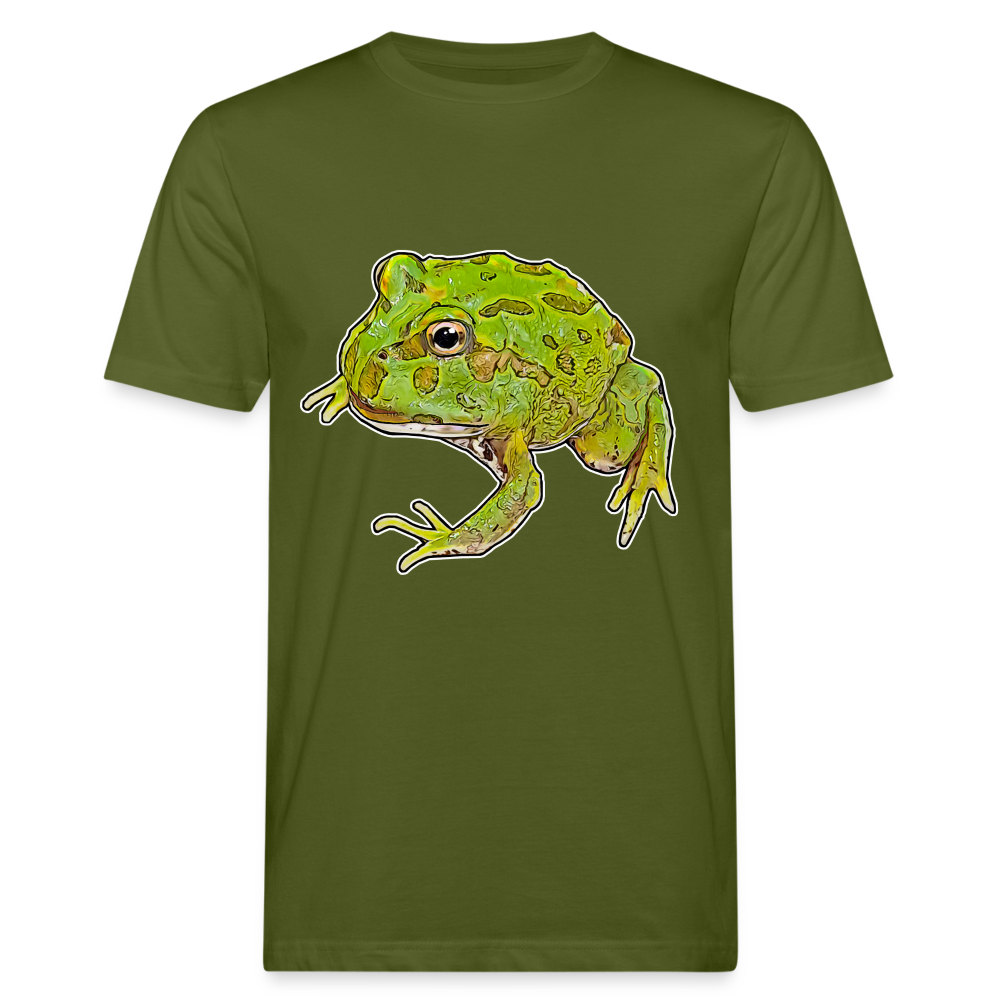 Männer Bio-T-Shirt Ceratophrys cranwelli Peppermint Blue - Moosgrün