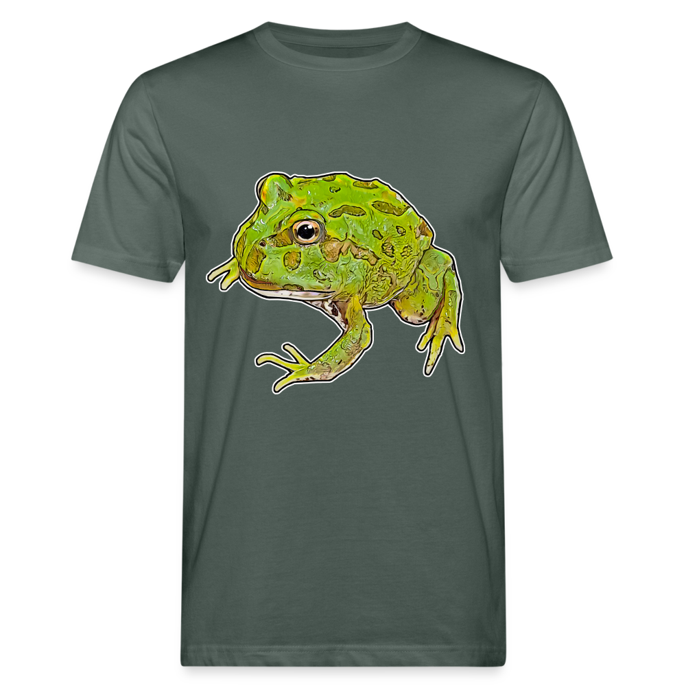 Männer Bio-T-Shirt Ceratophrys cranwelli Peppermint Blue - Graugrün