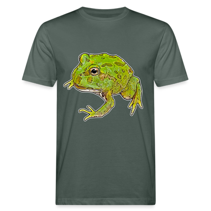 Männer Bio-T-Shirt Ceratophrys cranwelli Peppermint Blue - Graugrün