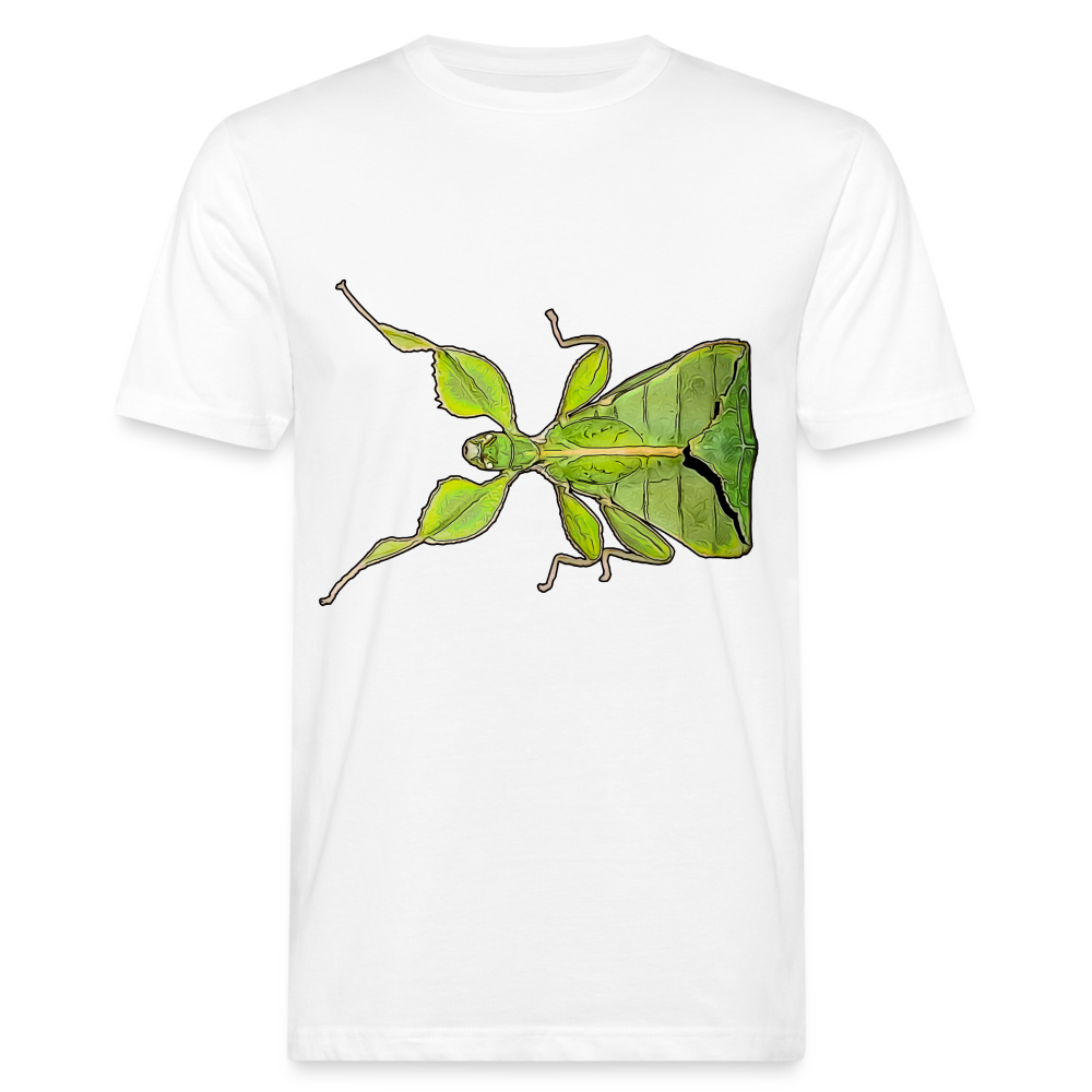 Männer Bio-T-Shirt Phyllium philippinicum female - weiß