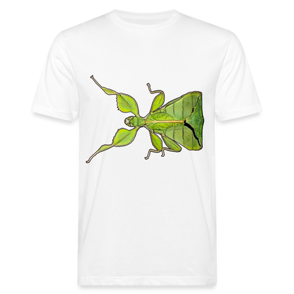 Männer Bio-T-Shirt Phyllium philippinicum female - weiß