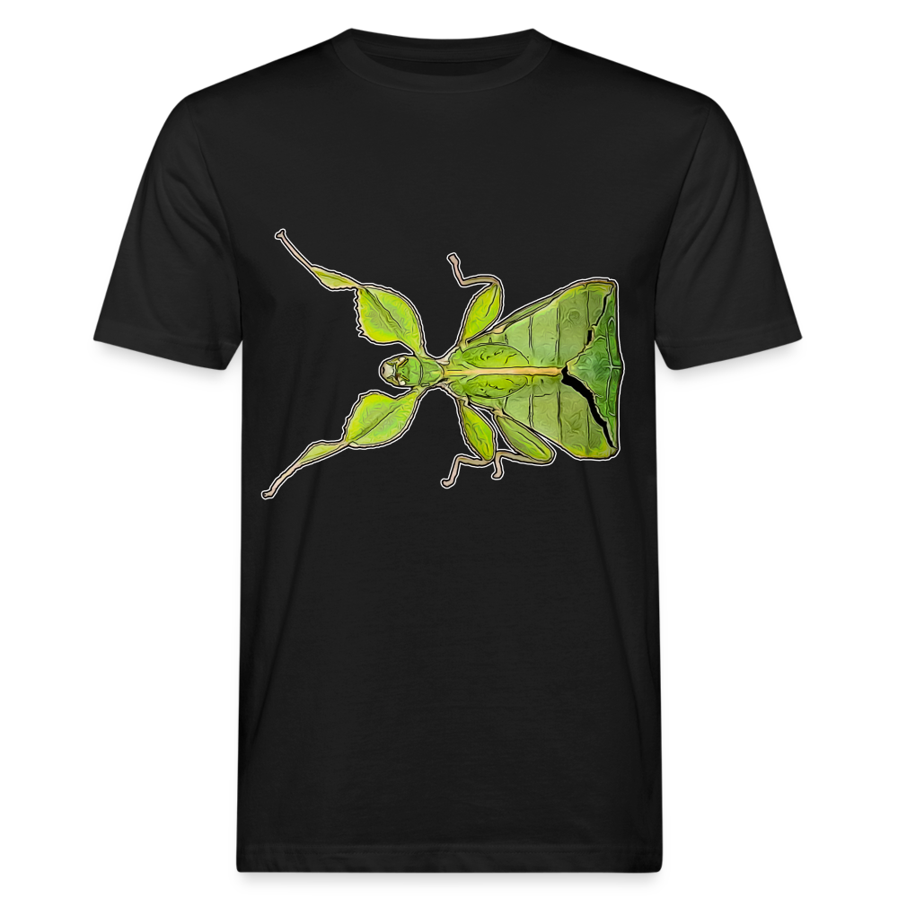 Männer Bio-T-Shirt Phyllium philippinicum female - Schwarz
