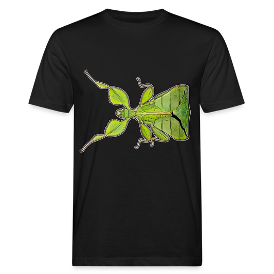 Männer Bio-T-Shirt Phyllium philippinicum female - Schwarz