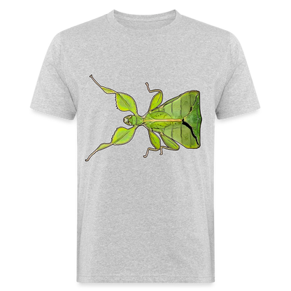 Männer Bio-T-Shirt Phyllium philippinicum female - Grau meliert