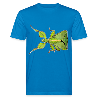 Männer Bio-T-Shirt Phyllium philippinicum female - Pfauenblau