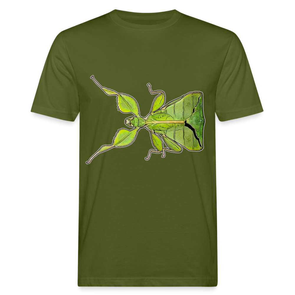 Männer Bio-T-Shirt Phyllium philippinicum female - Moosgrün
