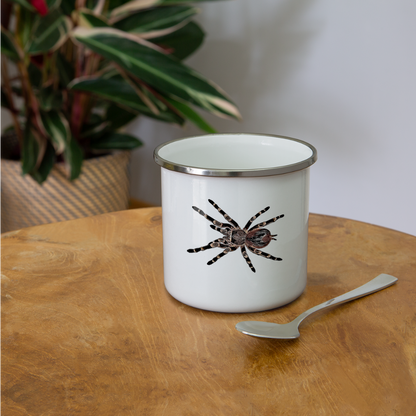 Emaille-Tasse Acanthoscurria geniculata - weiß