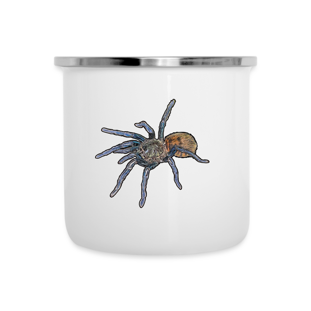 Emaille-Tasse Chromatopelma cyaneopubescens - weiß