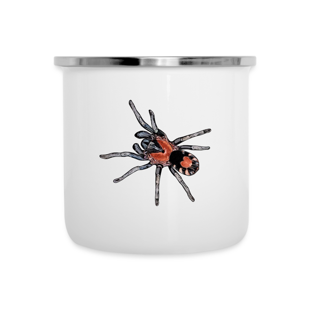 Emaille-Tasse Cyriocosmus elegans - weiß