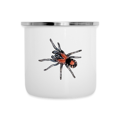 Emaille-Tasse Cyriocosmus elegans - weiß