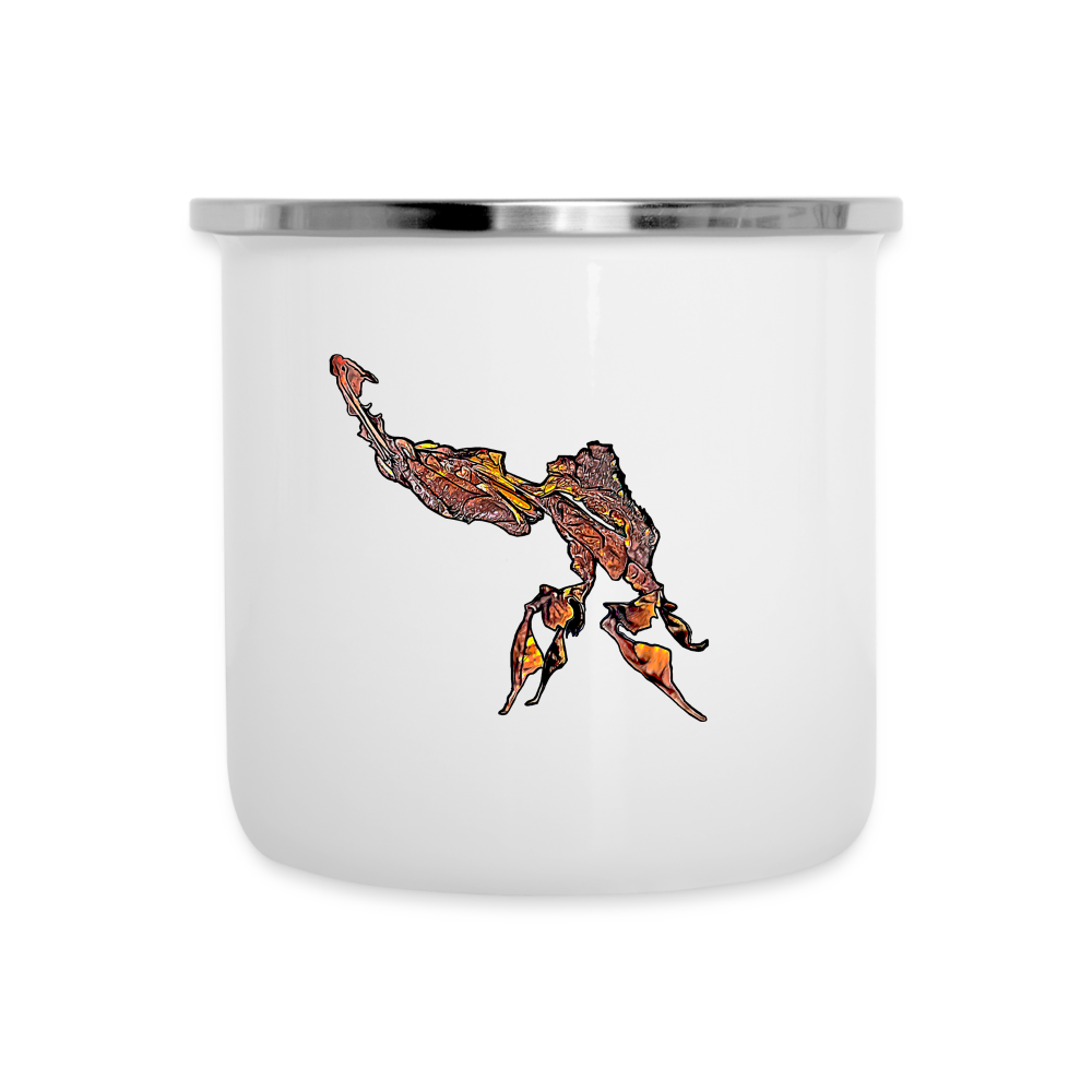 Emaille-Tasse Phyllocrania paradoxa male - weiß