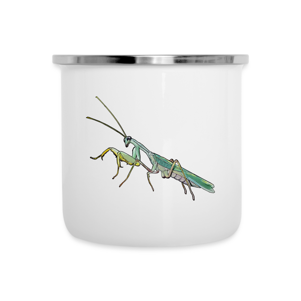 Emaille-Tasse Sphodromantis lineola male - weiß