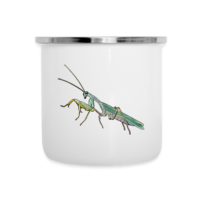Emaille-Tasse Sphodromantis lineola male - weiß