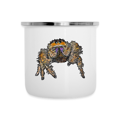 Emaille-Tasse Phidippus regius Everglades female - weiß