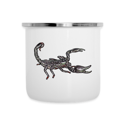 Emaille-Tasse Heterometrus silenus - weiß